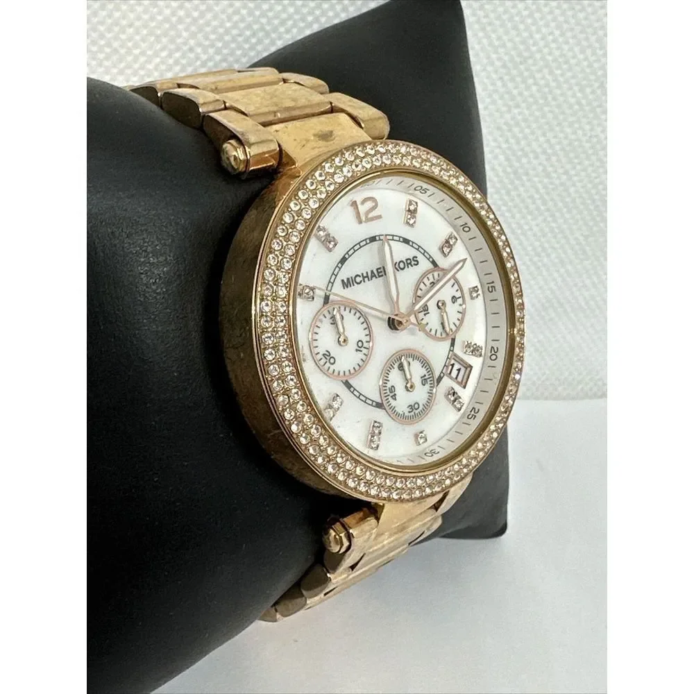Michael Kors Parker MK5491 Women's Gold Stainless Steel Analog Dial Watch NUL34
